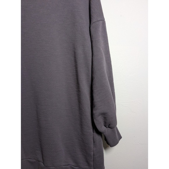 Sweaty‎ Betty Women's Urban-Grey Organic Cotton One&Done Sweatshirt Dress M - Picture 2 of 6